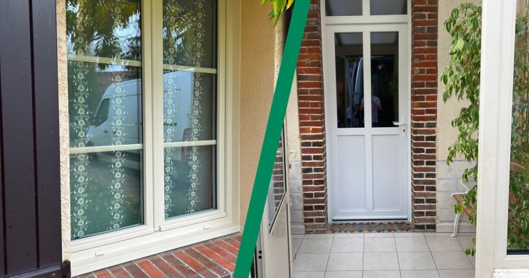 Changement de porte d'entrée et fenêtre